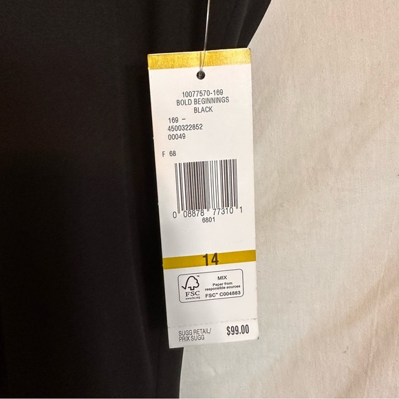 Evan-Picone Black Dress - Picture 13 of 13